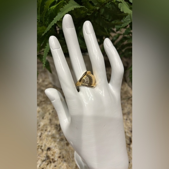 Solid 14K “Forever Gold” Cigar Band Ring - Picture 3 of 10